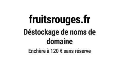 Nom de domaine fruitsrouges.fr.