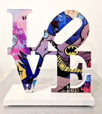 FAT - Love Batman, 2022 Sculpture en verre acrylique, signée…