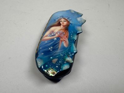 a picture of a woman that is on a bottle