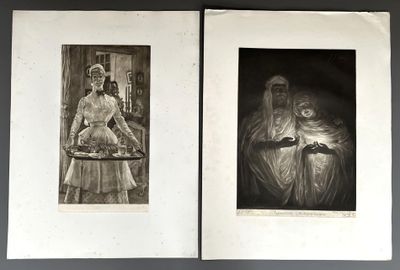 James TISSOT Apparition médiumnique, 1885, aquatinte, 49 x 3…