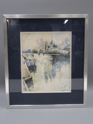 Notre-Dame de Paris, le pont de l'archevêché, pointe de l'îl…