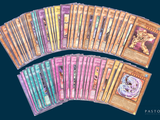 a lot of cards that are on the table
