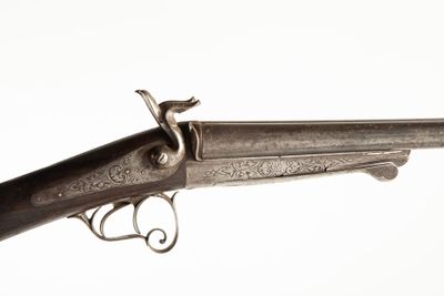 Fusil juxtaposé à broche système Lefaucheux, fabrication Bel… - Photo 1