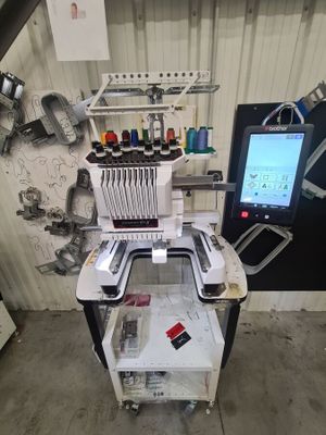 an image of a machine that is in a garage