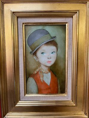 SERADOUR Guy (1922-2007) HST "LA GARCONNE" 27x16