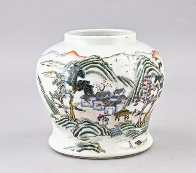 une image représentant un vase blanc orné d'une peinture