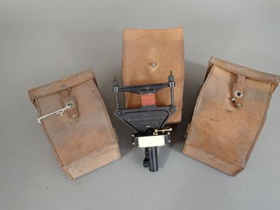 three pieces of luggage that are sitting on a table