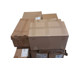 boxes stacked on top of each other on a white surface