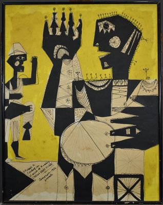 Carlos PAEZ VILARO (Uruguay 1923-2014) - Les joueurs de tam-…