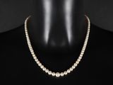 un collier de perles blanches sur un mannequin mannequin mannequin mannequin mannequin mannequin mannequin mannequin mannequin mannequin