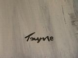 a picture of a painting with a name written on it