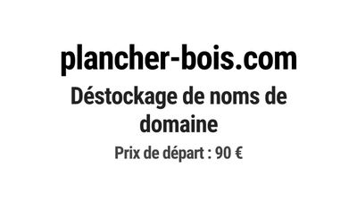 Nom de domaine plancher-bois.com.