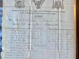 an old document with a lot of writing on it