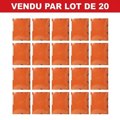vendu parlot de 20 x 20 mm orange