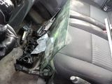 a picture of a car seat with a broken windshield