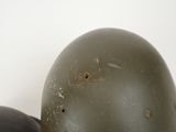 a helmet that has a hole in the middle of it