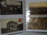 an open book with pictures of buildings and buildings on it