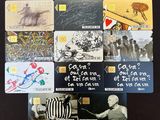 a lot of cards that have pictures of people on them