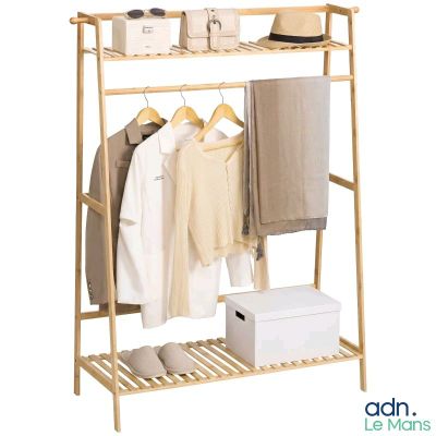 an image of a clothes rack with clothes on it