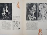a book with pictures of people and animals in it