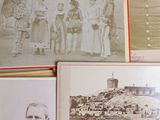 several old black and white photos of men and women in military uniforms