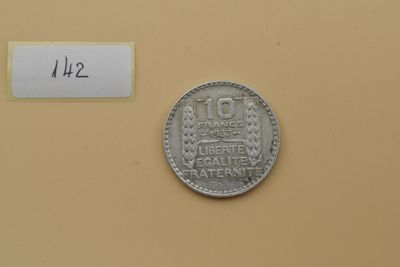 Troisième République. 10 Francs Turin Ag.