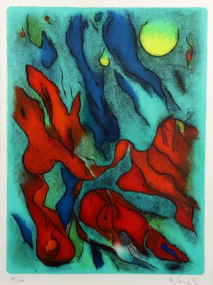 SINGIER Gustave (1909-1984), Envol, 1971, lithographie, sbd …