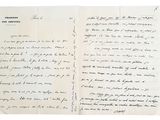 une lettre manuscrite du président de la République française à son épouse