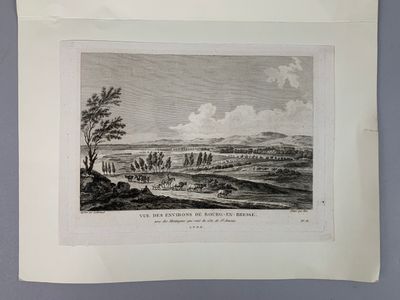 un dessin en noir et blanc représentant un paysage