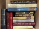 a box full of books that are sitting in it