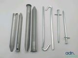 a close up of a bunch of metal items on a table