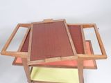 three wooden trays stacked on top of each other