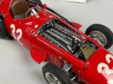 a model of a racing car on display at a museum