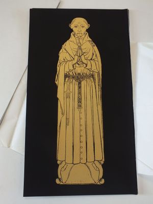 une image représentant une carte sur laquelle figure le dessin d'un homme en robe