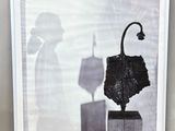 une photo d'une photo en noir et blanc représentant une personne