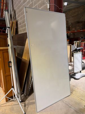 an image of a room with a white board on the floor