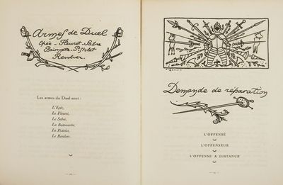 an open book with a drawing of a bird on it