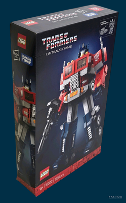 a box that has a lego transformr in it