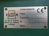 a close up of a label on a machine
