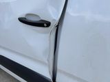 a car that has been badly damaged by a car accident