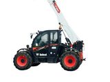 l'arrière d'un petit tracteur équipé d'une grue à l'arrière