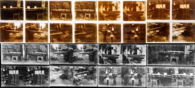 Ensemble de quinze plaques stéréoscopiques en verre, représe…