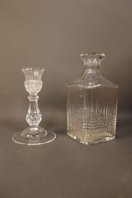 BACCARAT. Modèle Nancy. Carafe en cristal (bouchon manquant)…