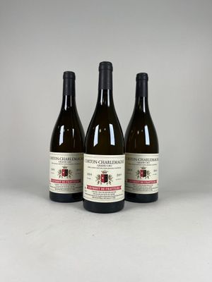 trois bouteilles de vin posées l'une à côté de l'autre sur une table