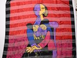 an image of a painting of a woman sitting on a chair