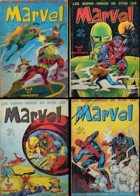 un lot de quatre bandes dessinées vintage des années 1950