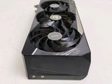 a close up of a video card on a white surface