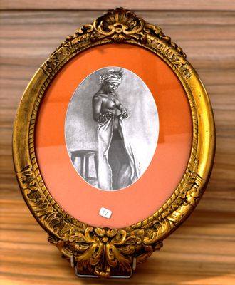 GEHEL « Nubienne » 35 X 20cm Mine de plomb