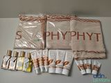 the contents of a phyphyt kit are laid out on a table