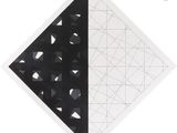 an image of a black and white drawing of a diamond